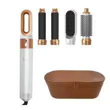 ensemble sèche cheveux avec accessoires 5 en 1 avec boîte de rangement