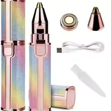 Épilateur portable 2 en 1 pour visage sourcils et le corps avec recharge fil USB